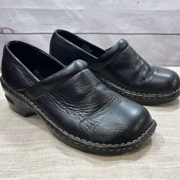 Sonoma 8 wide black clogs 2‎ inch heel - Picture 1 of 5